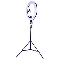 Trepied cu lampă Selfie Ring Light HQ-18RGB 450 mm Black