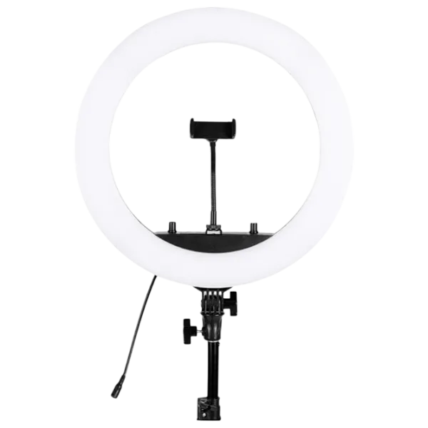 Штатив с круглой лампой Selfie Ring Light HQ-18RGB 450 мм Черный photo 2