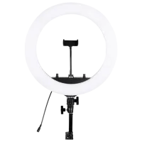 Trepied cu lampă Selfie Ring Light HQ-18RGB 450 mm Black photo 2