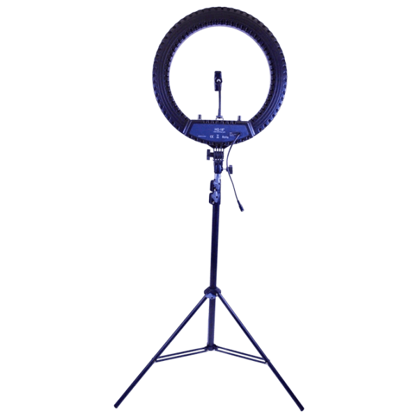 Штатив с круглой лампой Selfie Ring Light HQ-18RGB 450 мм Черный photo 4