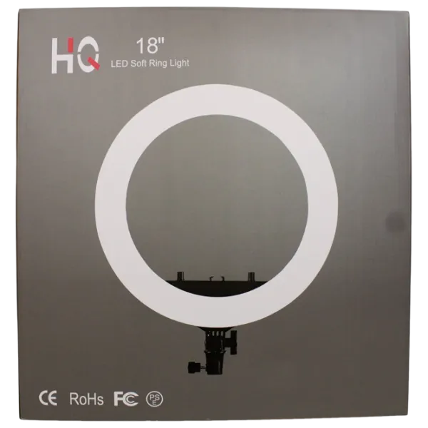 Штатив с круглой лампой Selfie Ring Light HQ-18RGB 450 мм Черный photo 6