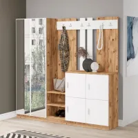 Dulap pentru antreu Trendy Sala Stand DD9 PAL / White photo 4