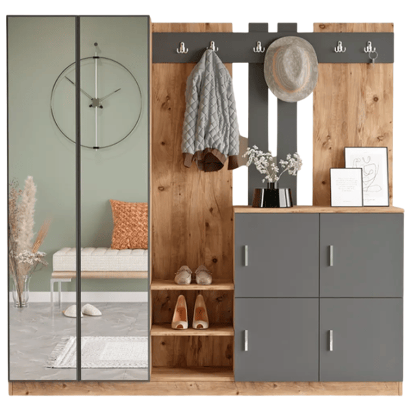 Шкаф для прихожей Trendy Sala Stand DD9 ДСП / Антрацит photo 1