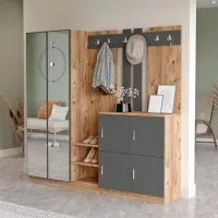 Dulap pentru antreu Trendy Sala Stand DD9 PAL / Antracit photo 2