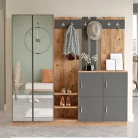 Dulap pentru antreu Trendy Sala Stand DD9 PAL / Antracit photo 3