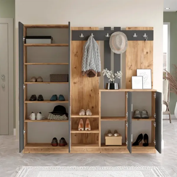 Шкаф для прихожей Trendy Sala Stand DD9 ДСП / Антрацит photo 5