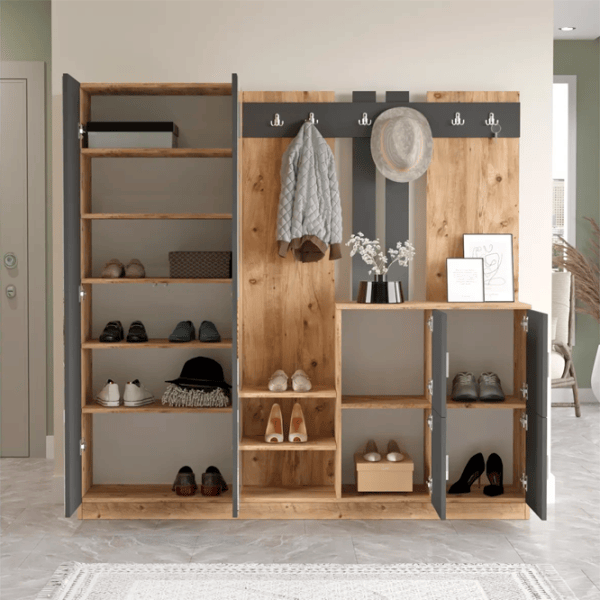 Шкаф для прихожей Trendy Sala Stand DD9 ДСП / Антрацит photo 5