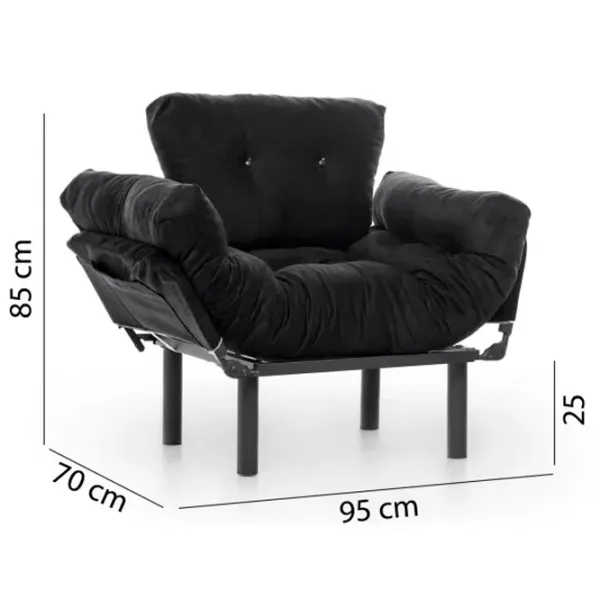 Кресло Trendy Nitta Single Черный Черный photo 9