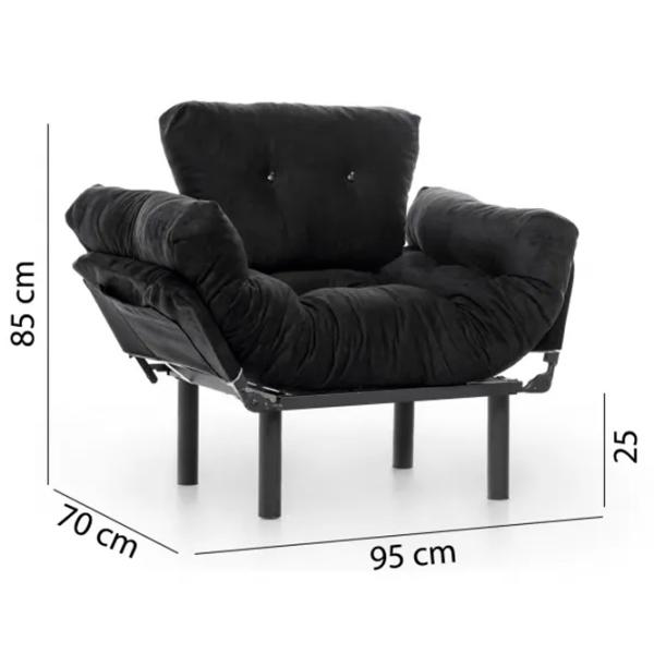 Кресло Trendy Nitta Single Черный Черный photo 9