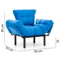 Fotoliu Trendy Nitta Single Black Blue photo 9