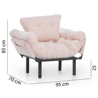 Fotoliu Trendy Nitta Single Black Cream photo 9