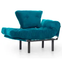 Fotoliu Trendy Nitta Single Black Turquoise photo 6