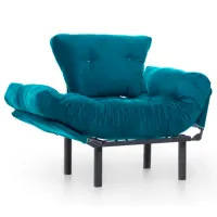 Fotoliu Trendy Nitta Single Black Turquoise photo 7