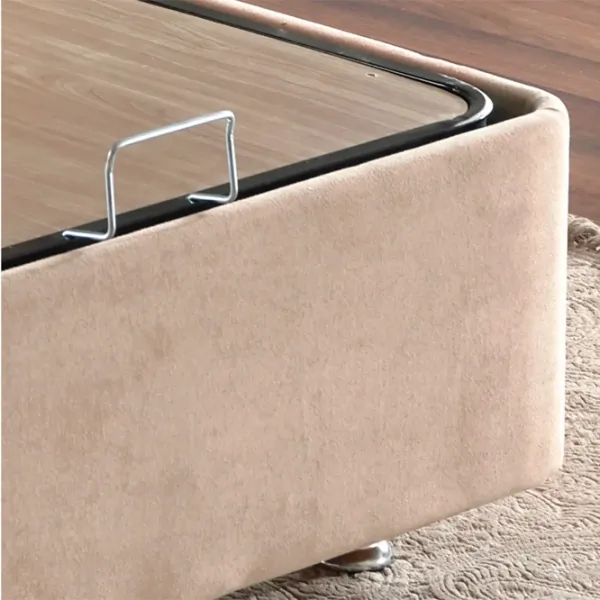 Pat Trendy Ela Double 180 x 200 cm / Oțel / Light Brown photo 7
