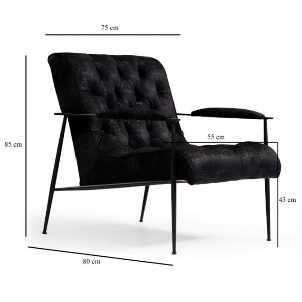 Fotoliu Trendy Matilda Black Black photo 4
