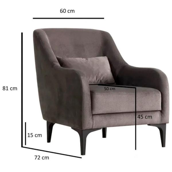 Fotoliu Trendy Astana Black Antracit photo 4