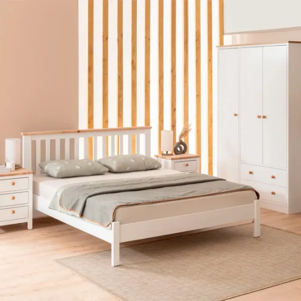 Кровать Trendy Fidan 120 x 200 см / МДФ / Белый photo 6