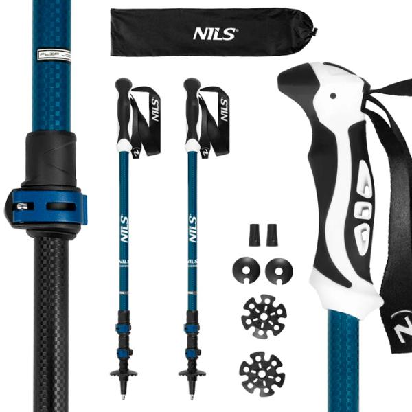 Bețe de trekking Nils TK8601 Aluminiu / 1350 mm photo 1