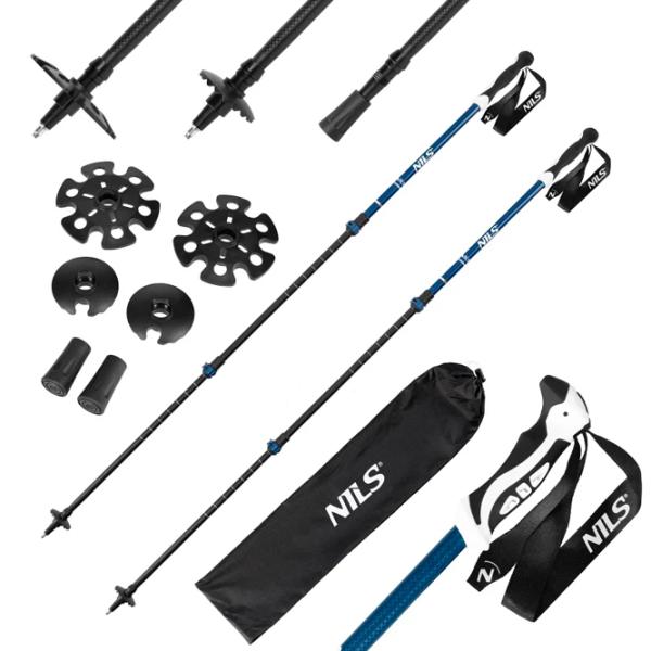 Bețe de trekking Nils TK8601 Aluminiu / 1350 mm photo 2