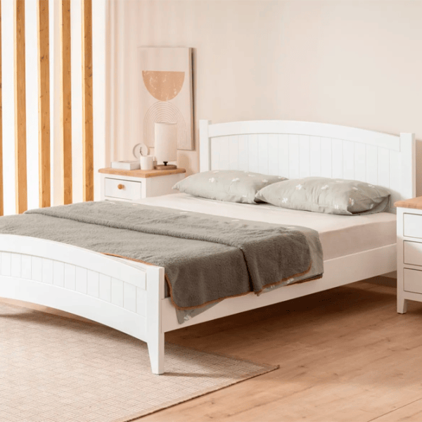 Кровать Trendy Karya 120 x 200 см / МДФ / Белый photo 3