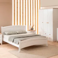 Кровать Trendy Karya 120 x 200 см / МДФ / Белый photo 5