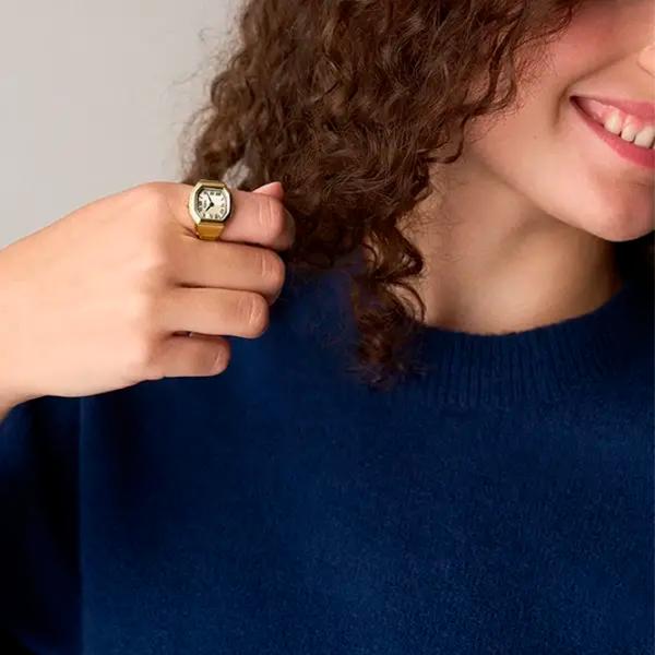 Кольцо с часами для женщин FOSSIL ES5446 Кварцевый / 16 мм photo 6