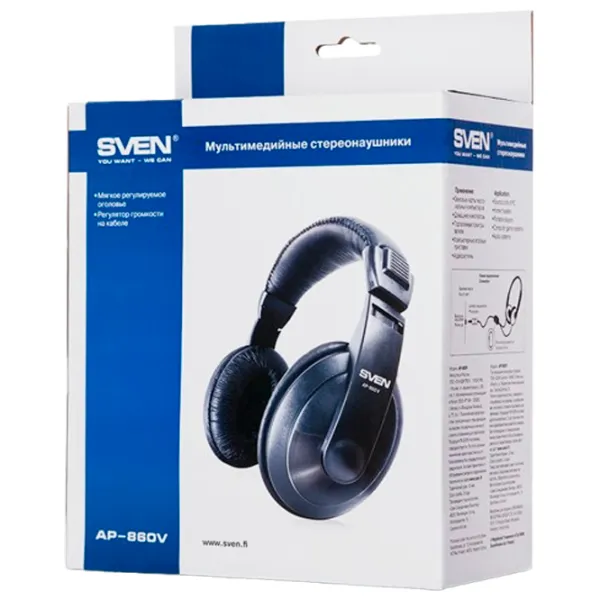 Наушники Sven AP-860V Черный Проводная/ Персональный photo 4