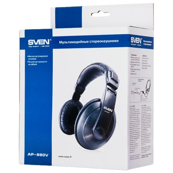Наушники Sven AP-860V Черный Проводная/ Персональный photo 4