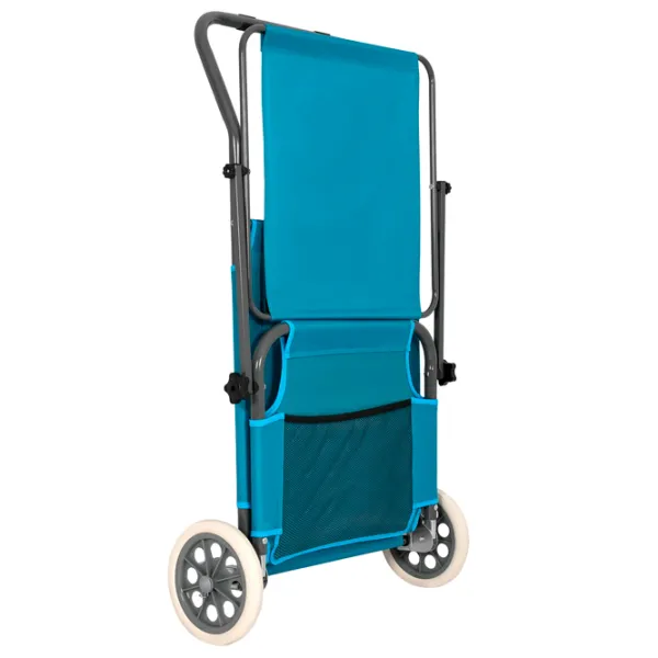 Șezlong Nils LOUNGER Oțel / Poliester / Blue Gray photo 5