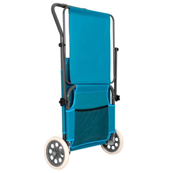 Șezlong Nils LOUNGER Oțel / Poliester / Blue Gray photo 5