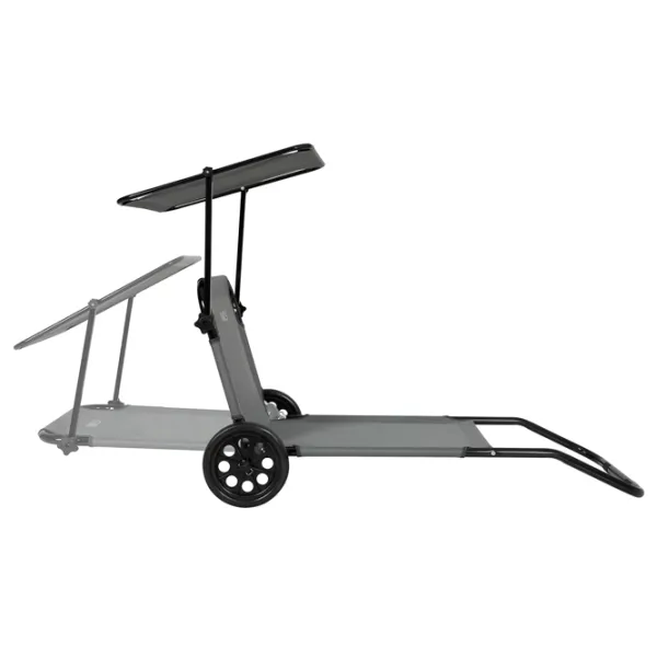 Șezlong Nils LOUNGER Oțel / Poliester / Gray Black photo 2