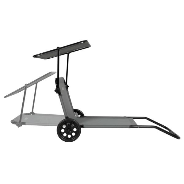 Șezlong Nils LOUNGER Oțel / Poliester / Gray Black photo 2