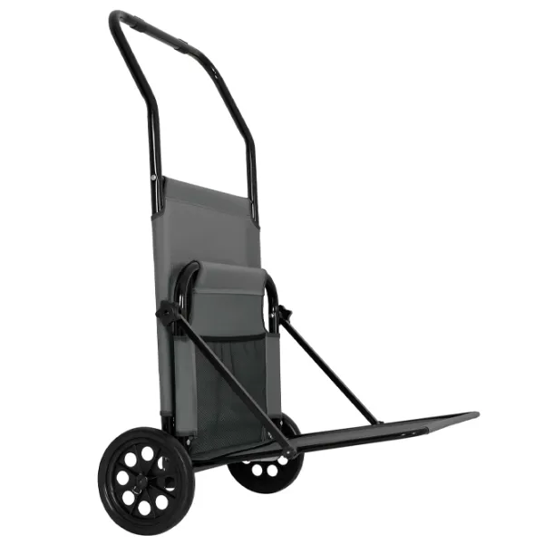 Șezlong Nils LOUNGER Oțel / Poliester / Gray Black photo 3