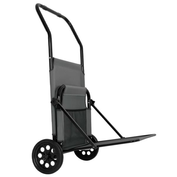 Șezlong Nils LOUNGER Oțel / Poliester / Gray Black photo 3