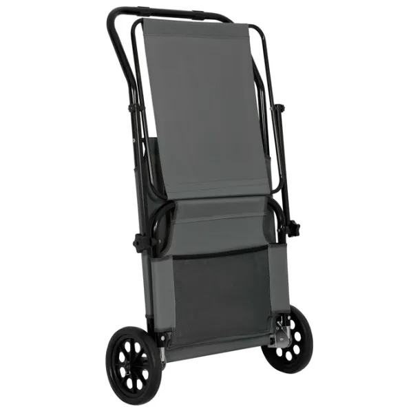 Șezlong Nils LOUNGER Oțel / Poliester / Gray Black photo 5