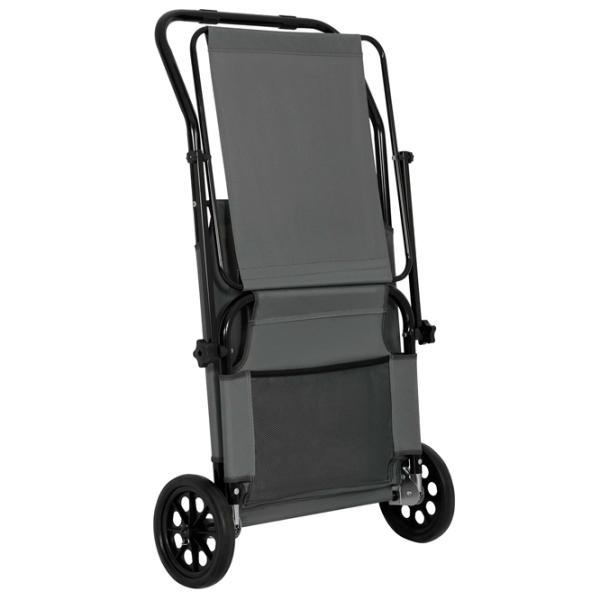 Șezlong Nils LOUNGER Oțel / Poliester / Gray Black photo 5