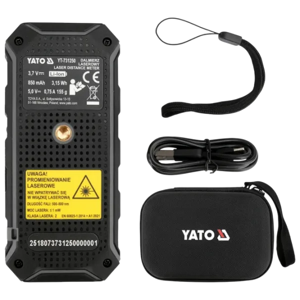 Телеметр Yato YT-731250 Аккумулятор / 1 мВт photo 3
