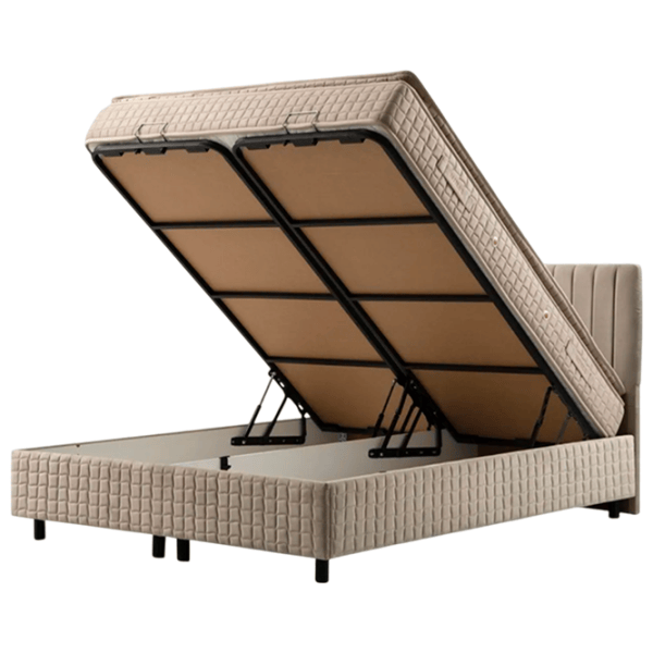 Кровать Trendy Set Safir v2 140 x 200 см / ДСП меламин / Коричневый photo 3