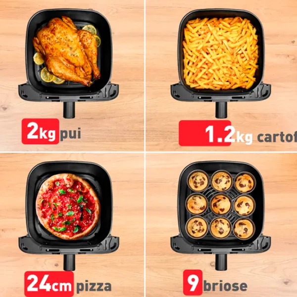 Friteuză-cuptor Tefal Fry Mega 2020 W / Beige photo 4