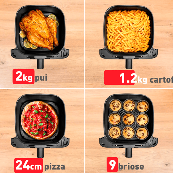 Friteuză-cuptor Tefal Fry Mega 2020 W / Beige photo 4
