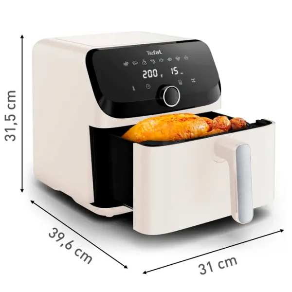 Friteuză-cuptor Tefal Fry Mega 2020 W / Beige photo 9