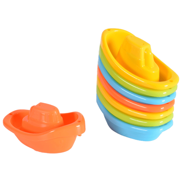 Игрушки для ванной Moni Stacking Boats de la 12 luni photo 4