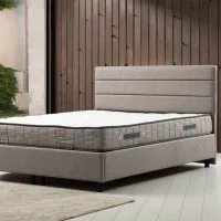 Кровать Trendy Set Motya 160 x 200 см / ДСП меламин / Светло Серый photo 3