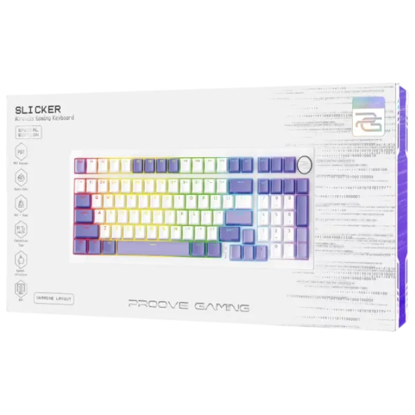 Tastatură Proove Gaming Slicker Special Edition Fără fir / White photo 7