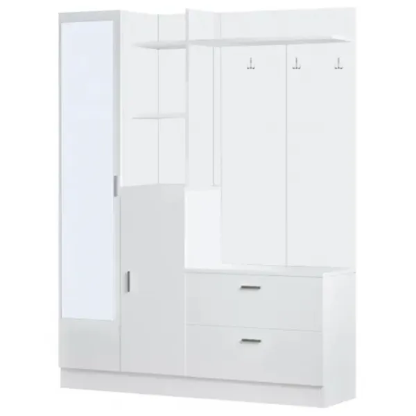Dulap pentru antreu Trendy Sala Stand DD5 PAL melaminat / White photo 1