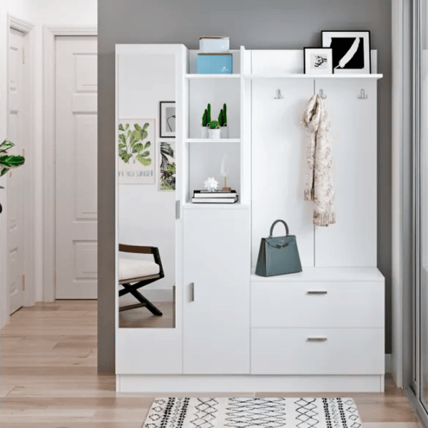 Dulap pentru antreu Trendy Sala Stand DD5 PAL melaminat / White photo 2