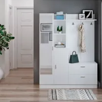 Dulap pentru antreu Trendy Sala Stand DD5 PAL melaminat / White photo 4