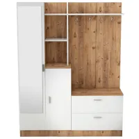 Dulap pentru antreu Trendy Sala Stand DD5 PAL melaminat / White