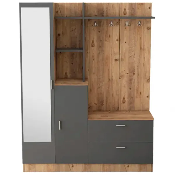 Шкаф для прихожей Trendy Sala Stand DD5 ДСП меламин / Антрацит photo 1
