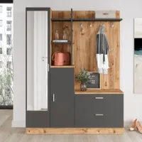 Dulap pentru antreu Trendy Sala Stand DD5 PAL melaminat / Antracit photo 2